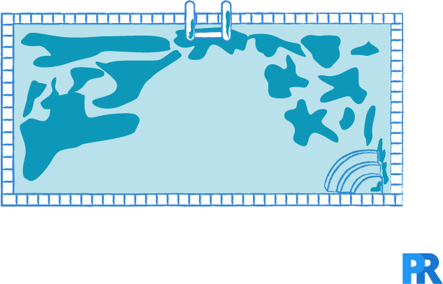 blue green pool stain