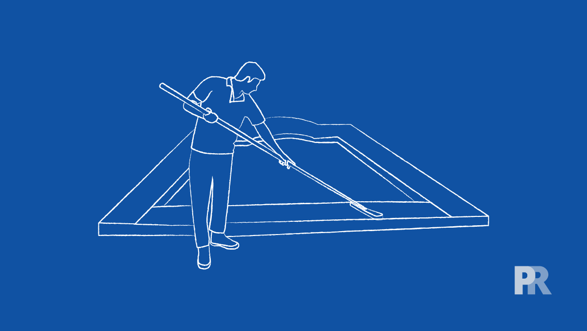 cleaning pool coping