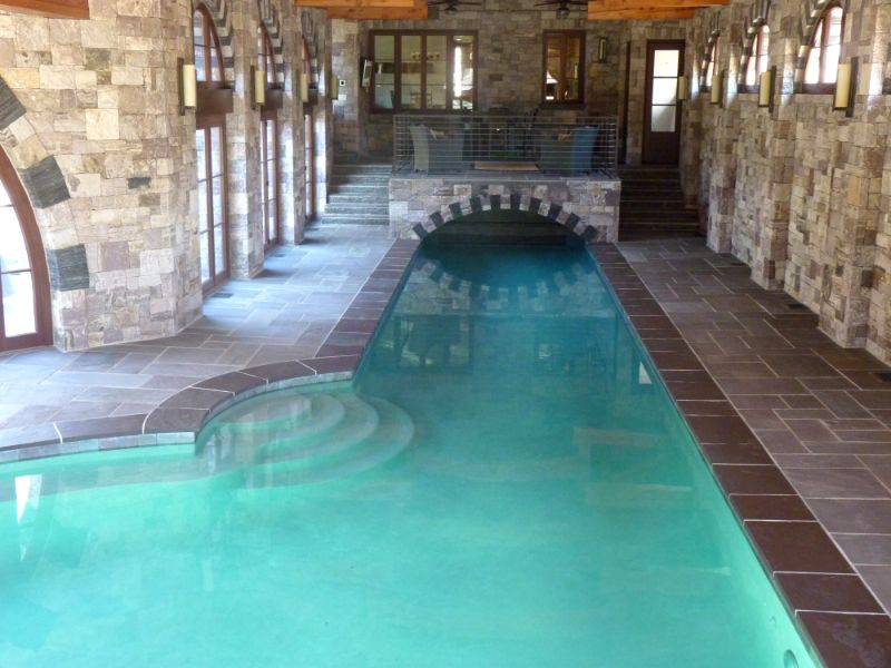 indoor concrete pool