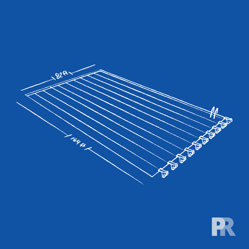 standard olympic size swimming pool