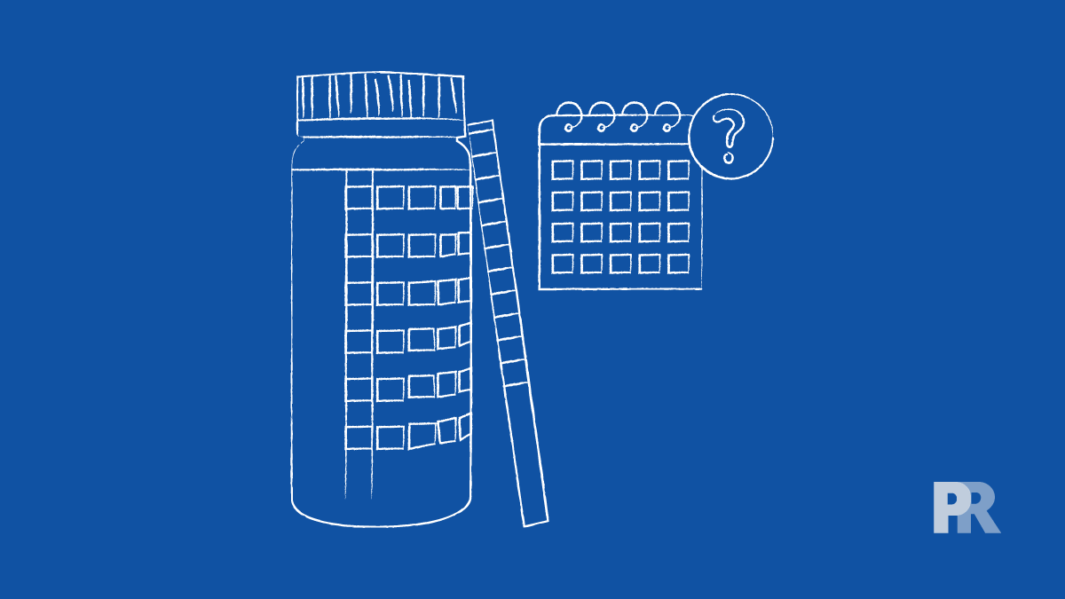 pool test strips and calendar