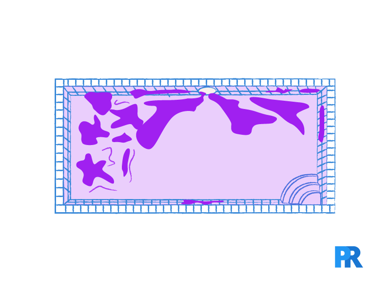 purple pool stain