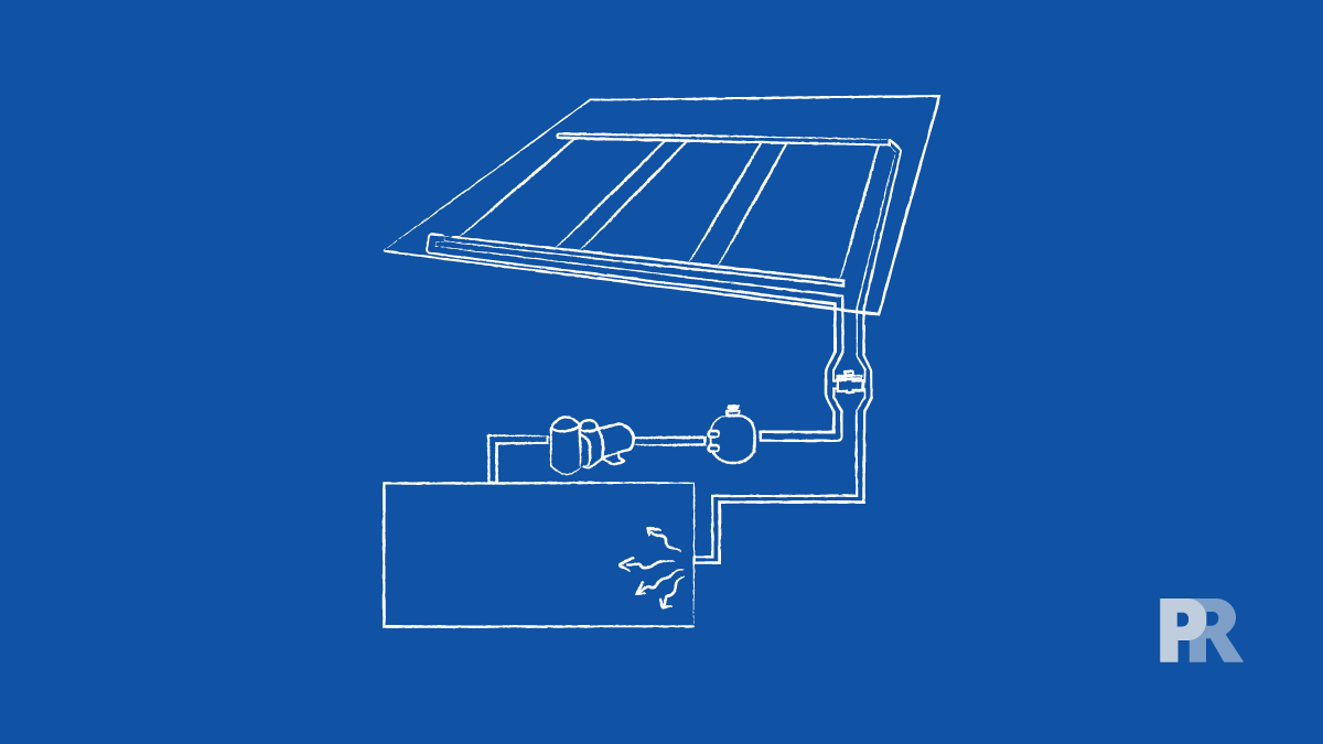 solar pool heater plumbing